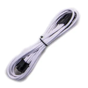 PCCG Sleeved 45cm PCI-E 6+2pin Cable White