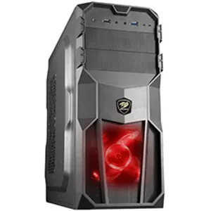 Cougar MX200 Black Mid Tower Case with 500W PSU