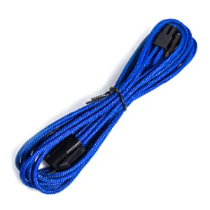 PCCG Sleeved 45cm PCI-E 6+2pin Cable Blue