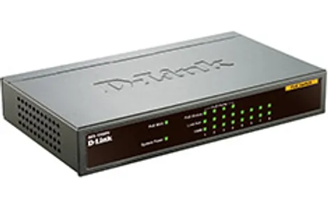 D-Link DES-1008PA 8 Port Metal Desktop Switch with 4 PoE Ports