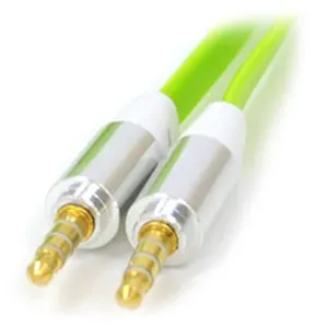 Astrotek Stereo 3.5mm Flat Cable Male to Male 1m Green