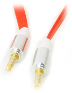 Astrotek Stereo 3.5mm Flat Cable Male to Male 1m Red