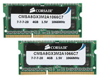 Corsair CMSA8GX3M2A1066C7 8GB (2x4GB) DDR3 SODIMM (Apple Mac)