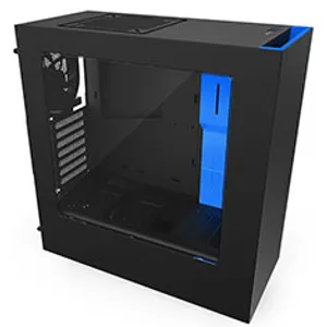 NZXT S340 Mid Tower Case Black/Blue