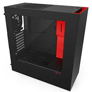 NZXT S340 Mid Tower Case Black/Red