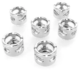 Monsoon HL 19/13mm Compression Fitting Black Chrome 6 Pack
