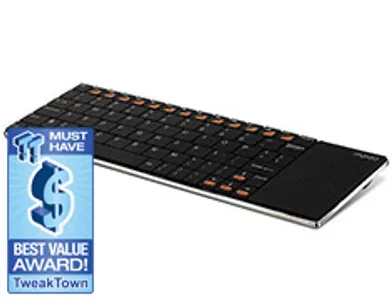 Rapoo E2700 Wireless Multimedia Touchpad Keyboard Black