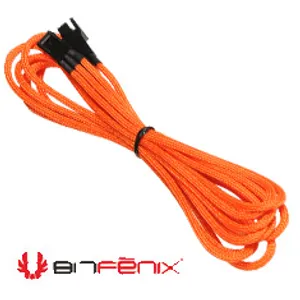 BitFenix Sleeved Fan Extension Cable 60cm Orange