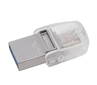 Kingston DataTraveler MicroDuo 3C 64GB USB 3.1 Flash Drive