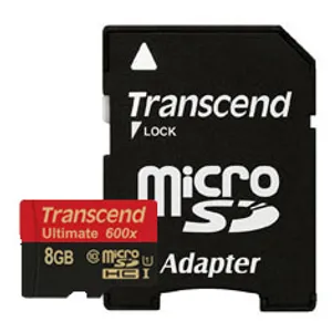 Transcend microSDHC Class 10 UHS-I 600x with Adapter 8GB