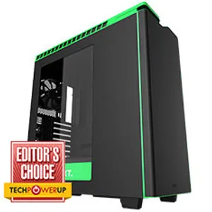 NZXT H440 Mid Tower Case Black/Green