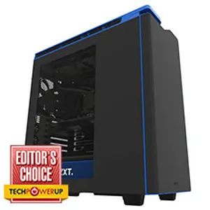 NZXT H440 Mid Tower Case Black/Blue