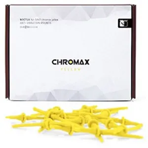 Noctua Yellow Chromax Anti Vibration Mounting Bolts 20 Pack