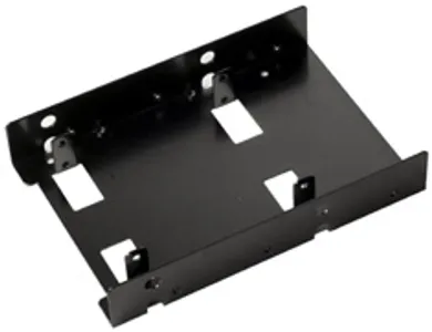 SilverStone SDP08B Bay Converter 3.5in to 2 x 2.5in - Black