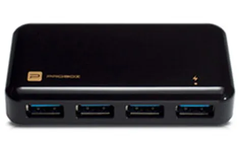 Hotway HH5-U34P 4 Port USB 3.0 Hub with 10W Charging Black