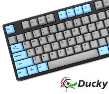 Ducky One Blue Grey PBT Keycaps Mech Keyboard Cherry Black