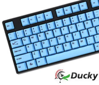 Ducky One Blue PBT Keycaps Mech Keyboard Cherry Black