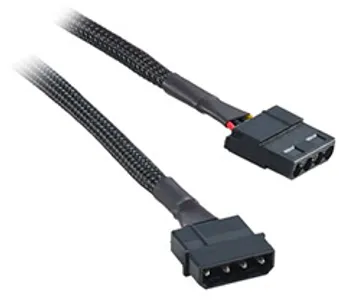 CableMod Single Sleeve Molex Extension Black 90cm