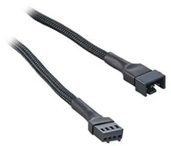 CableMod Single Sleeve 4-Pin Fan Extension Black 30cm