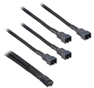 CableMod 3-Pin Fan to 4x 3-Pin Fan Y Cable Black 60cm