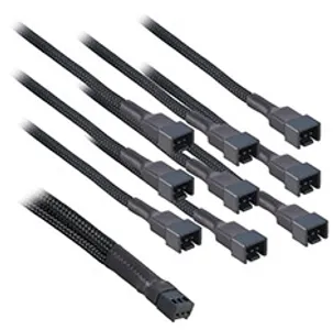 CableMod 3-Pin Fan to 9x 3-Pin Fan Y Cable Black 60cm