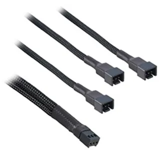 CableMod 3-Pin Fan to 3x 3-Pin Fan Y Cable Black 60cm