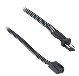 CableMod Sleeveless 3-Pin Fan Extension Black 80cm 3 Pack
