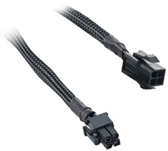 CableMod Single Sleeve ATX 4-Pin Extension Black 30cm