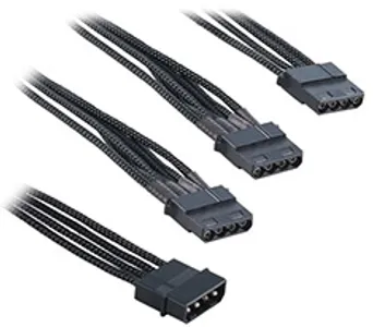 CableMod Molex to 3x Molex Extension Black 40cm