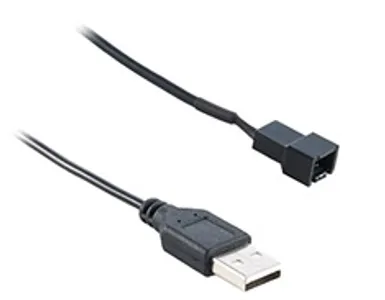 CableMod USB to 3-Pin Fan Adapter Black 30cm
