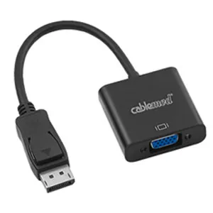 CableMod DisplayPort to VGA Adapter M-F Black 15cm
