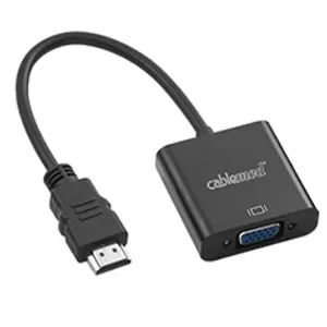 CableMod HDMI to VGA with Audio Adapter Black 15cm