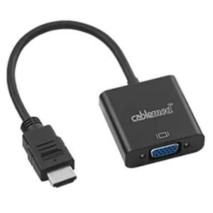 CableMod HDMI to VGA Adapter Black 15cm