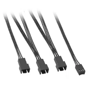 CableMod 3-Pin Fan to 3x 3-Pin Fan Adapter Black 20cm