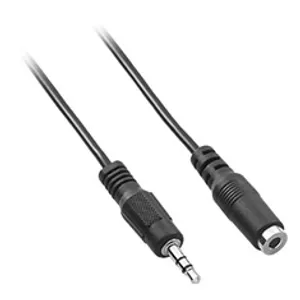 CableMod 3.5mm Stereo Audio Extension Cable M-F Black 1m