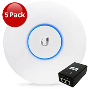Ubiquiti Wireless AC Lite 802.11ac AP with PoE Gigabit 5 Pack