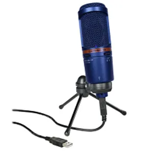Audio-Technica AT2020USB+ USB Recording Mic Limited Edition Blue