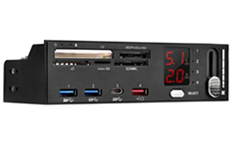 SilverStone FP59B Bay Multi Reader and Controller