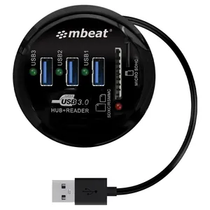 mbeat Portable USB 3.0 Hub and Card Reader
