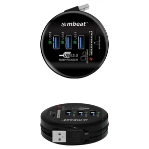 mbeat Portable USB 3.0 Hub and Card Reader