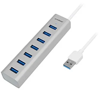 mbeat 7 Port USB 3.0 Aluminium Slim Hub with Power for PC & Mac