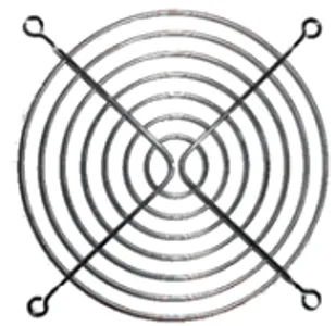 Chrome Fan Grill 80mm