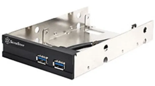 SilverStone FP36B-E Front 3.5in Bay Converter 2x 2.5in and USB 3