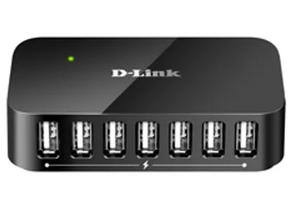 D-Link DUB-H7 7 Port USB 2.0 Hub with 2 Fast Charge Ports