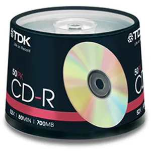 TDK CD-R 52x Gold - Spindle of 50