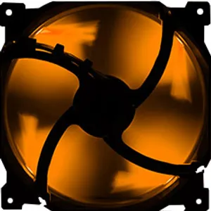 Phanteks 140mm Black Frame White Blade Premier Fan Orange LED