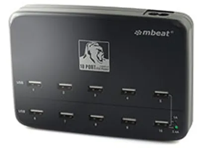 mbeat Gorilla Power 10 Port USB Hub