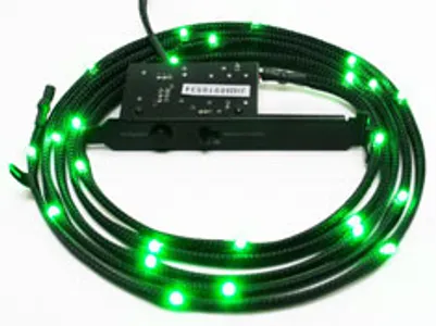 NZXT Sleeved LED Cable 200cm Green